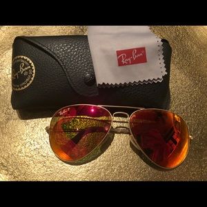 Authentic Polarized Ray Ban aviators 58mm!